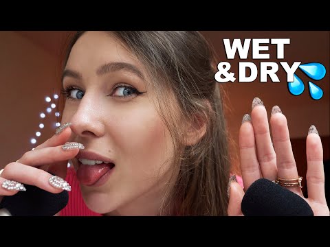 Fast & Aggressive Mouth Sounds ASMR ( wet/dry ) Cupped Mouth Sounds, Hand Sounds, Spit Painting