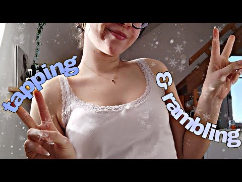 LOFI ASMR ~ Rambling & Tapping, Scratching + Tracing 💙