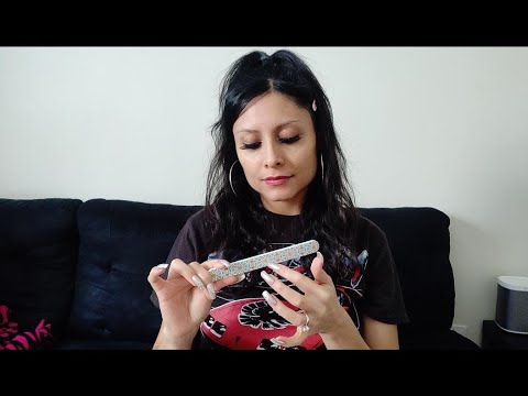 Asmr Filing my nails & nail tapping sounds