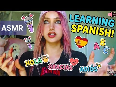 Fall alseep Leanring Spanish basic phrases (ASMR) 