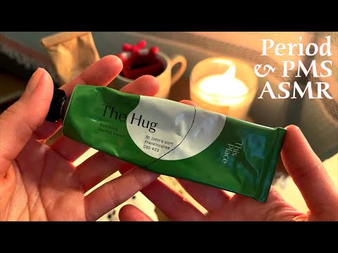 ASMR 🌙 Period and PMS care - A virtual hug during this time (no talking)