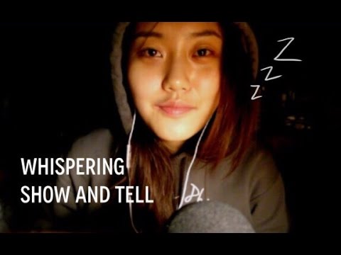 [ASMR] Whispering Show and Tell (Scratching, Tapping, Mouth Sounds etc)