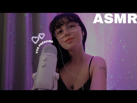 ASMR: JE CHUCHOTE VOS PRÉNOMS