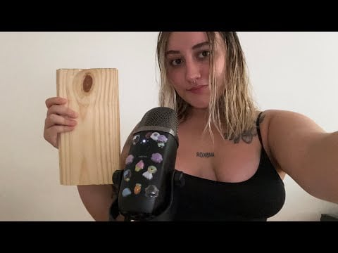 ASMR tapping en diferentes objetos para encontrar el sonido más relajante ☁️