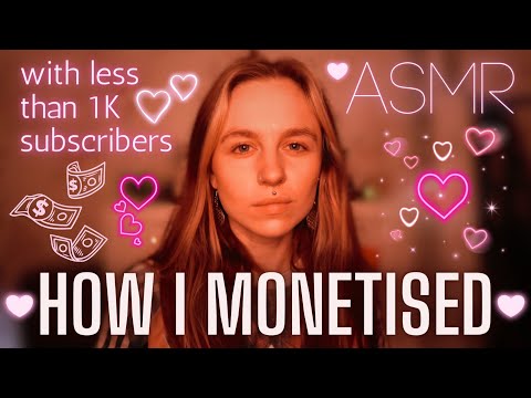 asmr 5 WAYS I MONETIZED MY YouTube CHANNEL (with 1K SUBSCRIBERS or LESS) {asmr and secret new music}