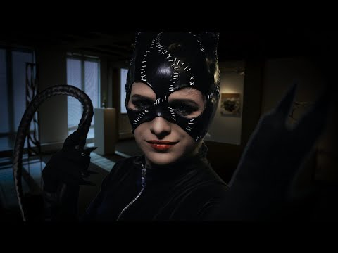 Catwoman Robs You ASMR | Personal Attention, Leather, Face Touching