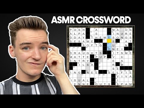 [ASMR] Solving a Crossword Puzzle