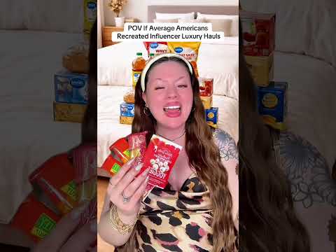 Living The American Dream #food #satire #influencer #luxury #pov