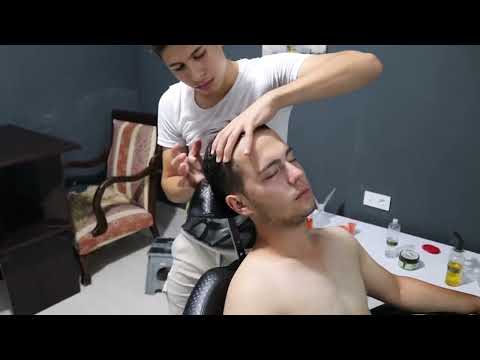 ASMR PROFESYONEL BARBER Watch Relax HEAD FACE chest MASSAGE THERAPY #ASMR