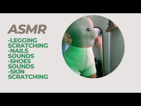 ASMR LEGGINGS SCRATCHING|NAILS,SHOES,SKIN SOUNDS @aramoonasmr1111 #asmr #asmrsounds #asmrvideo