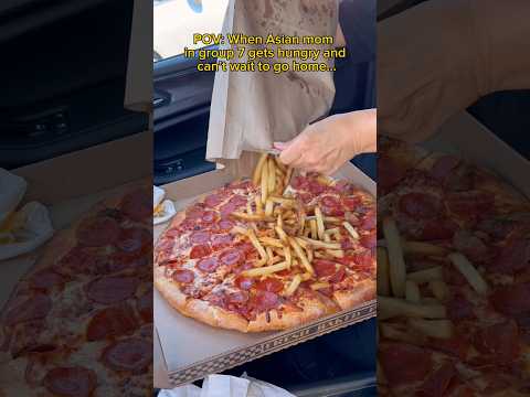When Asian mom gets hungry and can’t wait to go home… #food #eating #costco #pizza #fiveguys