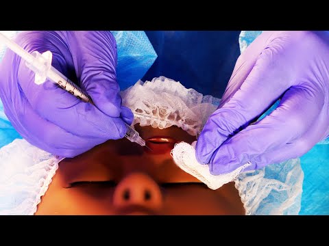 ASMR Hospital Head Trauma | Suturing | Medical Role Play