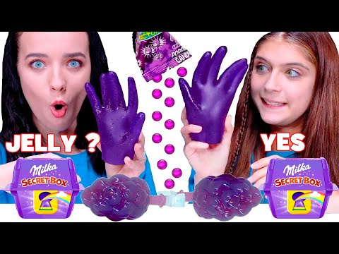 ASMR Purple Candy Jelly Eating Only One Color Food Mukbang Full Video