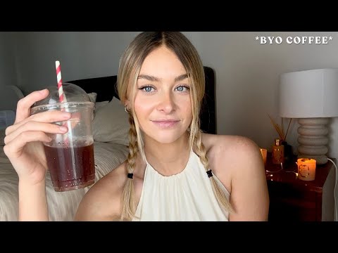 ASMR Have Coffee With Me ☕️ (Spilling Tea/Ramble, Hand Movements & Triggers)