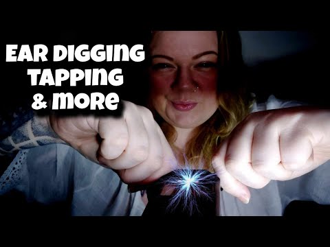 ASMR Tascam ear digging, tapping, scratching and more (No talking)