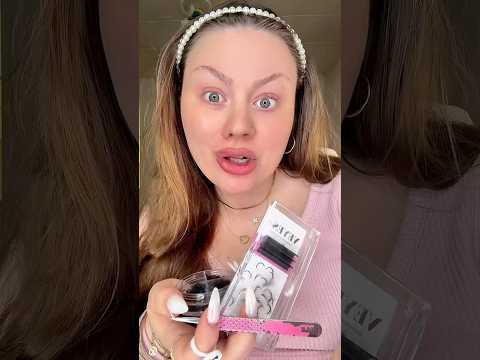 How I Do My Own Lash Extensions #grwm #lashes #diy #selfcare