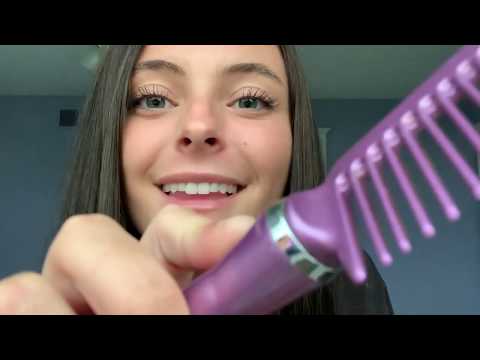 ASMR | Best Friend Straightens your Hair 🤎