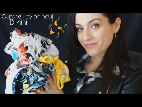 ASMR Bikini Try on Haul Cupshe 👙 | ASMR ITA Swimsuit Haul