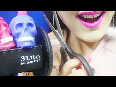 ASMR  Haircut Roleplay + Gum Chewing Sounds