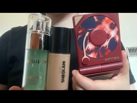 ASMR makeup using shein products only - no talking
