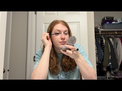 ASMR Get Ready With Me - GRWM, makeup, hair, whisper ramble