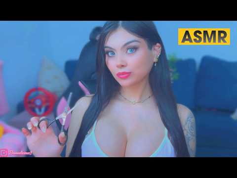 ASMR Roleplay/ Tu novia te corta el pelo 🤍Recuerda suscribirte🤍