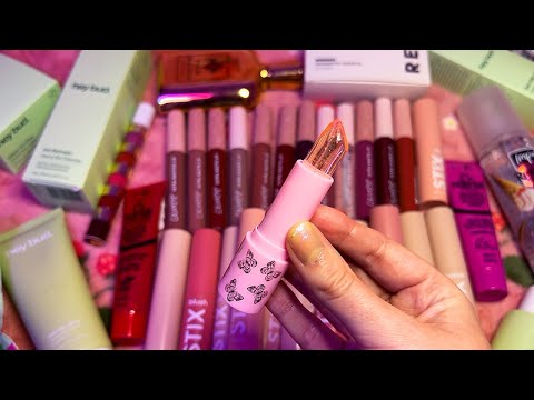 ASMR Makeup + Skincare Haul (Whispered)