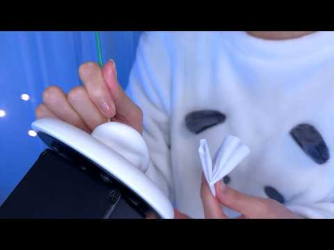 ASMR Realistic Ear Cleaning for Fall Asleep 😴 3Dio, No Talking, ear blowing / 耳かき