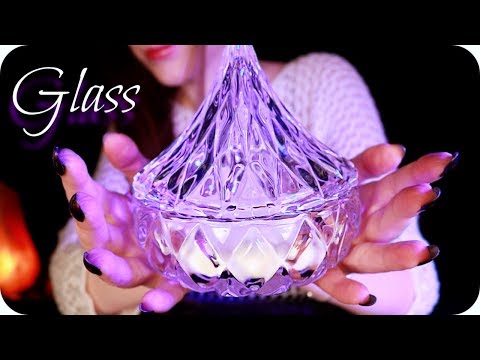 ASMR Glass Tapping & Scratching 💎 (NO TALKING) 11 Textured & Smooth Glass Triggers for Sleep, 1 Hour