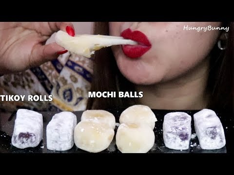 ASMR MOCHI BALLS | TIKOY ROLLS SOFT CHEWY EATING SOUNDS