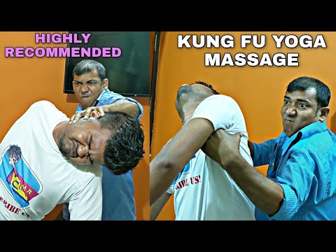 Kung Fu Yoga style Head and body massage with lots of loud cracking by Asim Barber