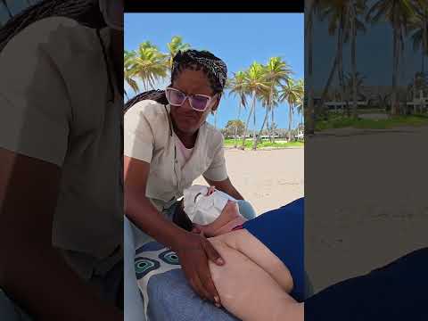 Los #Carnavales son para liberar tensión💆‍♀️ Me hice un buen masaje de brazos en #Margarita 🏖️🇻🇪