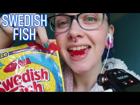ASMR Eating Swedish Fish 🐟 (MEGA Chewy Eating Sounds)