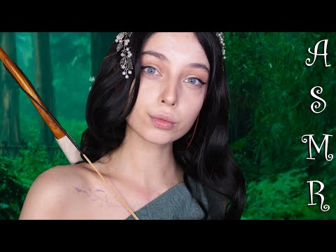 🍃 АСМР АРТЕМИДА спасет тебя в лесу 👸 | тихий голос | asmr Artemis role play