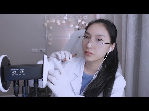 ASMR DOCTOR ROLEPLAY คุณหมอครับ ผมเจ็บ หูวววว~~~ 👂 - RAINIE ASMR
