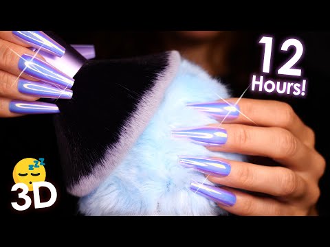 ASMR Sleep Inducing Brain Massage & Brushing 😴 12 Hours Fall ASLEEP Fast (No Talking)