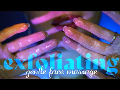 ASMR ~ Gentle Exfoliating Face Massage ~ Whispered Personal Attention, Closeup, Layered