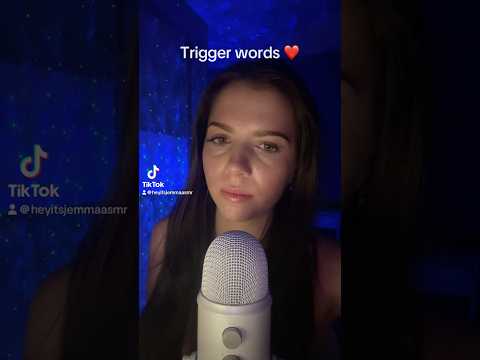 Trigger words ❤️ #relax #triggers #relaxationtechniques #tingles #asmr #asmrvideos #mouthsounds