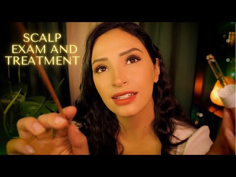 ASMR Sleepy Scalp Exam + Treatment | Organic Scalp Treatment and Massage