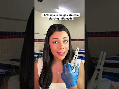 POV: aquela amiga está com piercing inflamado #asmr #humor #comedia #shorts