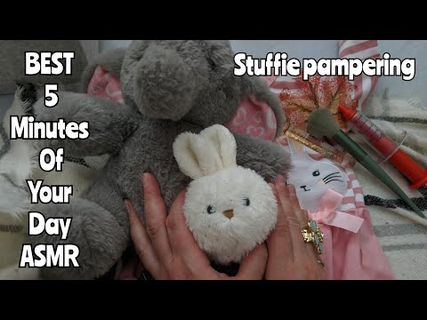 ASMR BEST 5 MINUTES OF YOUR DAY ~ Tracing & Stuffie Pampering