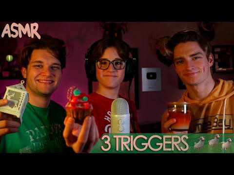 (TINGLES OVERLOAD) - 3 Triggers at Once ASMR
