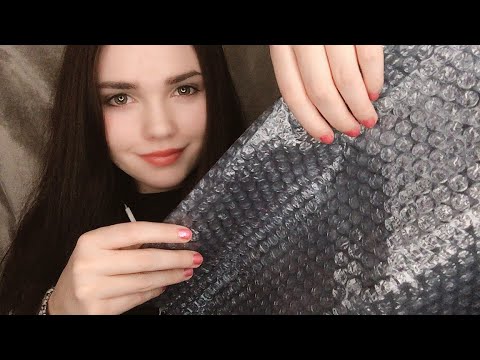 ASMR Bubble Wrap🌐Crinkles+Gentle Finger Gliding on Bubble Wrap