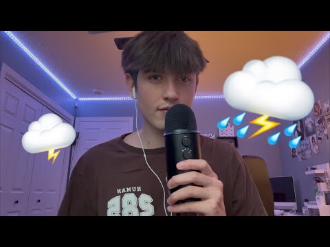 ASMR in a thunderstorm ⛈️ | close up whisper ramble 