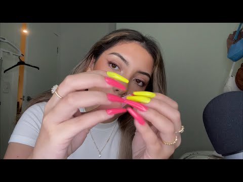 ASMR Nail tapping with long nails! 💗 💅  ~super tingly~ | Whispered