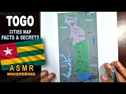 ASMR: TOGO map contour | Main Cities Key Facts and Highlights | ASMR maps and facts
