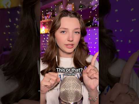 This or that? #asmr #asmrsounds #asmrrelax #asmrsleep #relax #tingles #asmrvideo #relaxingvideos