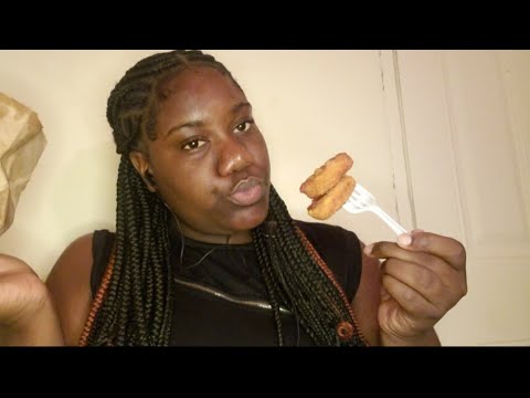 100 nuggets mukbang asmr so spicy and delicious