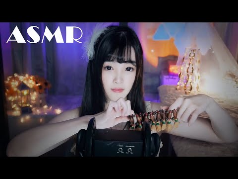 【ASMR直播錄像vol 110】手搖鈴觸發白噪音洗頭呼吸采耳，助眠解压，循环播放，快速入睡