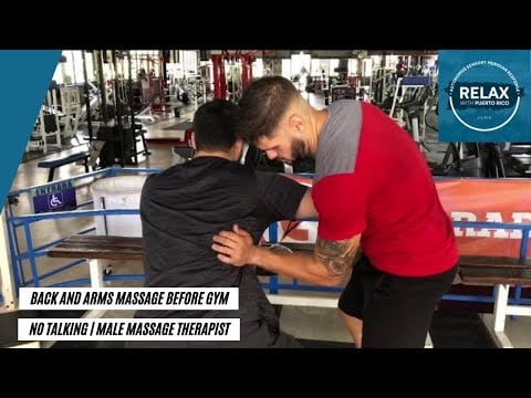 Back and Arm Massage | Pre-Workout Relaxation | No Talking ASMR